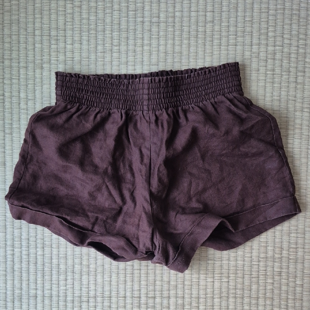 Reformation High Waist Dark Brown Shorts